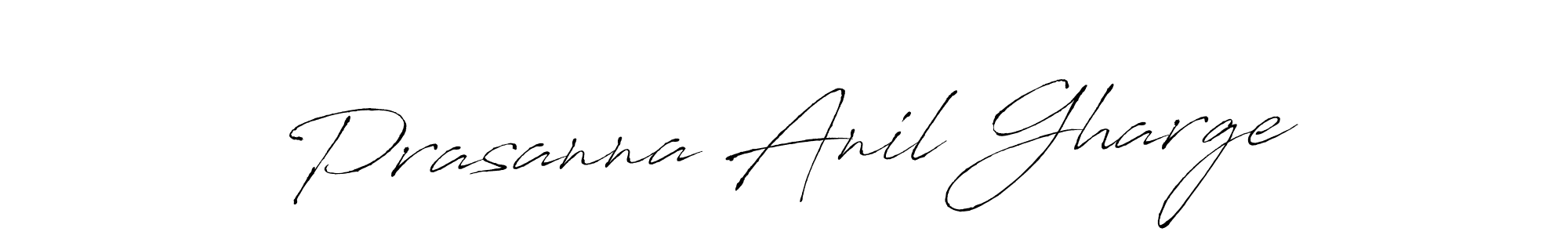 Prasanna Anil Gharge stylish signature style. Best Handwritten Sign (Antro_Vectra) for my name. Handwritten Signature Collection Ideas for my name Prasanna Anil Gharge. Prasanna Anil Gharge signature style 6 images and pictures png