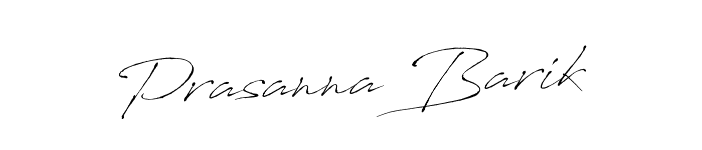 Make a beautiful signature design for name Prasanna Barik. With this signature (Antro_Vectra) style, you can create a handwritten signature for free. Prasanna Barik signature style 6 images and pictures png