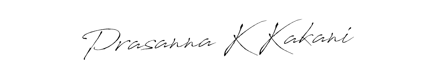 This is the best signature style for the Prasanna K Kakani name. Also you like these signature font (Antro_Vectra). Mix name signature. Prasanna K Kakani signature style 6 images and pictures png