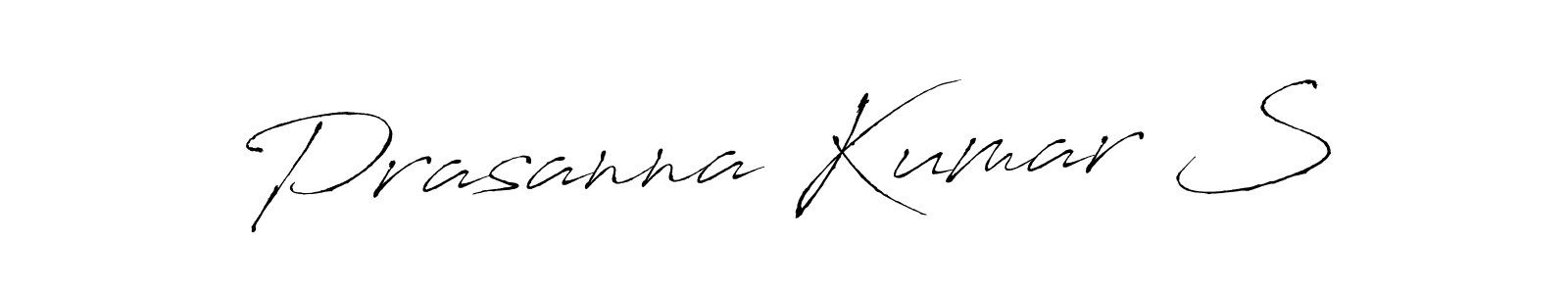 Make a beautiful signature design for name Prasanna Kumar S. With this signature (Antro_Vectra) style, you can create a handwritten signature for free. Prasanna Kumar S signature style 6 images and pictures png