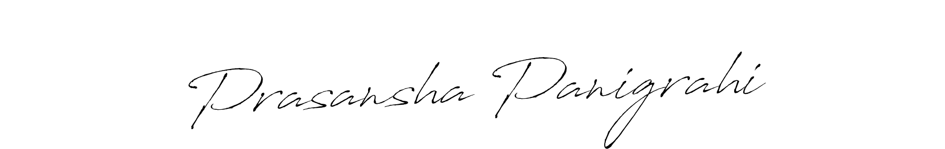How to make Prasansha Panigrahi signature? Antro_Vectra is a professional autograph style. Create handwritten signature for Prasansha Panigrahi name. Prasansha Panigrahi signature style 6 images and pictures png