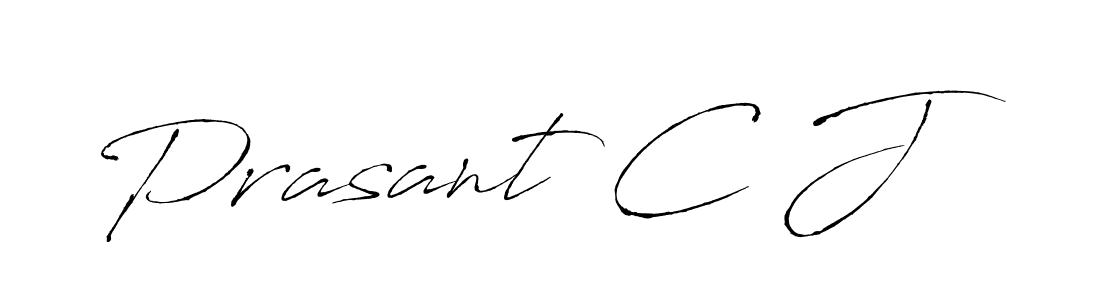 How to Draw Prasant C J signature style? Antro_Vectra is a latest design signature styles for name Prasant C J. Prasant C J signature style 6 images and pictures png