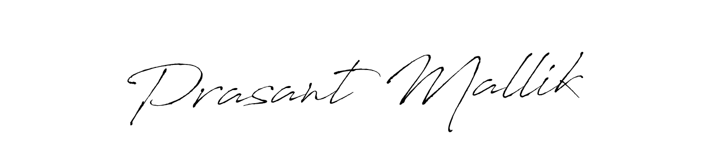 How to make Prasant Mallik name signature. Use Antro_Vectra style for creating short signs online. This is the latest handwritten sign. Prasant Mallik signature style 6 images and pictures png