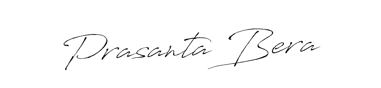 How to make Prasanta Bera name signature. Use Antro_Vectra style for creating short signs online. This is the latest handwritten sign. Prasanta Bera signature style 6 images and pictures png