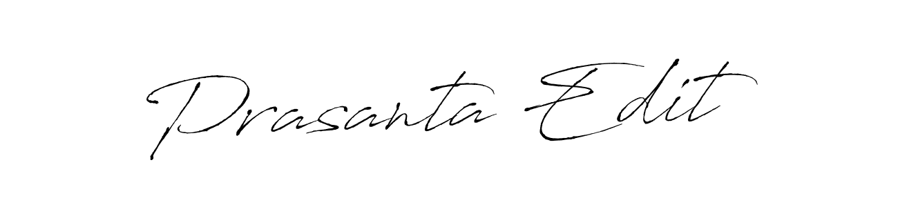 Use a signature maker to create a handwritten signature online. With this signature software, you can design (Antro_Vectra) your own signature for name Prasanta Edit. Prasanta Edit signature style 6 images and pictures png