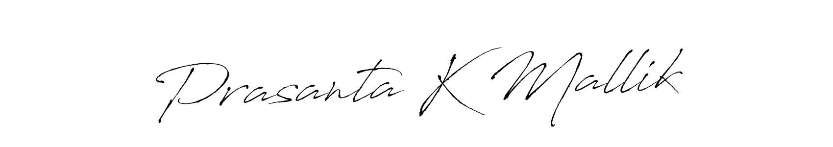 Prasanta K Mallik stylish signature style. Best Handwritten Sign (Antro_Vectra) for my name. Handwritten Signature Collection Ideas for my name Prasanta K Mallik. Prasanta K Mallik signature style 6 images and pictures png