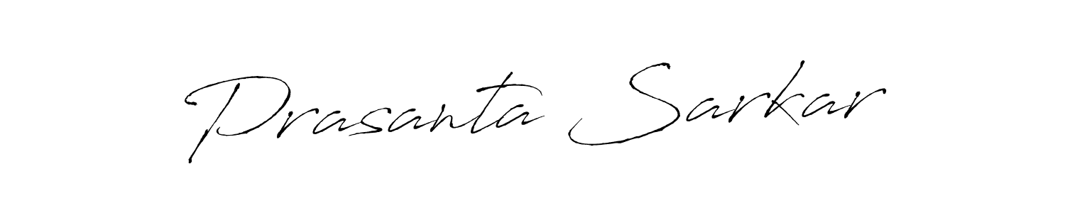 How to make Prasanta Sarkar name signature. Use Antro_Vectra style for creating short signs online. This is the latest handwritten sign. Prasanta Sarkar signature style 6 images and pictures png