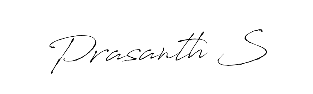 Prasanth S stylish signature style. Best Handwritten Sign (Antro_Vectra) for my name. Handwritten Signature Collection Ideas for my name Prasanth S. Prasanth S signature style 6 images and pictures png