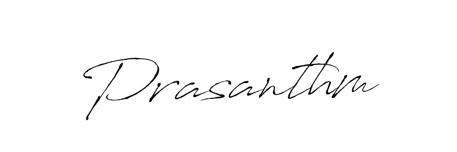 Design your own signature with our free online signature maker. With this signature software, you can create a handwritten (Antro_Vectra) signature for name Prasanthm. Prasanthm signature style 6 images and pictures png