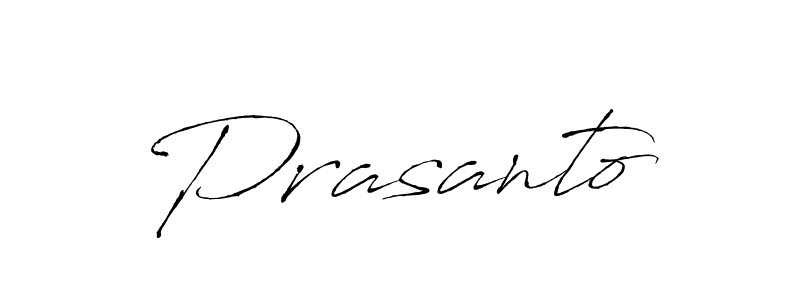 Use a signature maker to create a handwritten signature online. With this signature software, you can design (Antro_Vectra) your own signature for name Prasanto. Prasanto signature style 6 images and pictures png