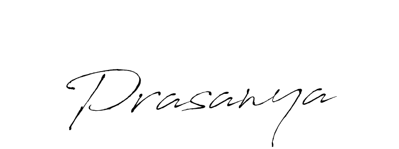 Prasanya stylish signature style. Best Handwritten Sign (Antro_Vectra) for my name. Handwritten Signature Collection Ideas for my name Prasanya. Prasanya signature style 6 images and pictures png