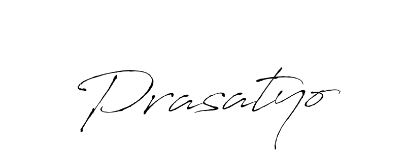 Prasatyo stylish signature style. Best Handwritten Sign (Antro_Vectra) for my name. Handwritten Signature Collection Ideas for my name Prasatyo. Prasatyo signature style 6 images and pictures png