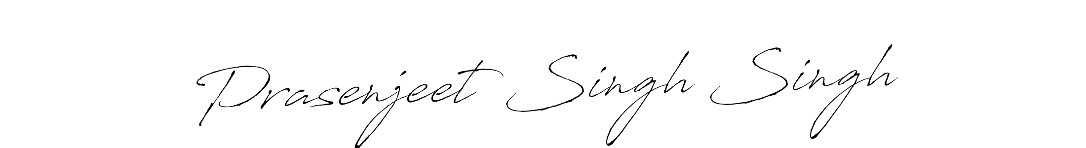Also we have Prasenjeet Singh Singh name is the best signature style. Create professional handwritten signature collection using Antro_Vectra autograph style. Prasenjeet Singh Singh signature style 6 images and pictures png