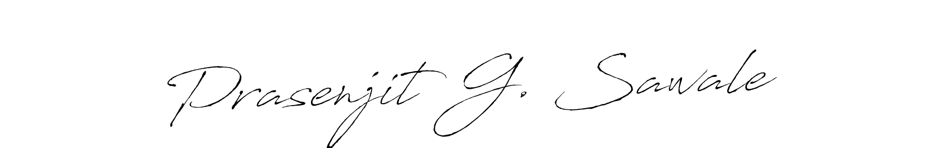 Create a beautiful signature design for name Prasenjit G. Sawale. With this signature (Antro_Vectra) fonts, you can make a handwritten signature for free. Prasenjit G. Sawale signature style 6 images and pictures png