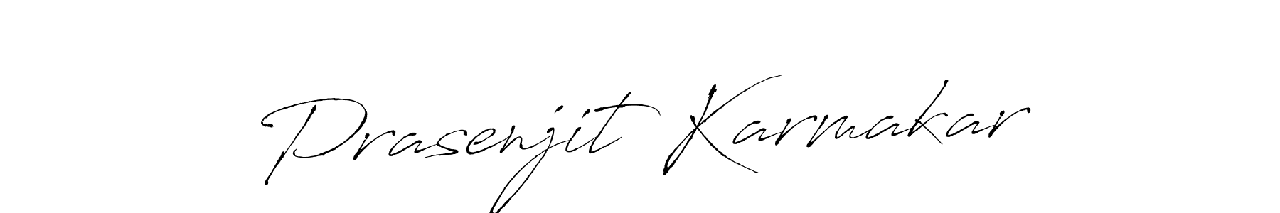 Make a beautiful signature design for name Prasenjit Karmakar. With this signature (Antro_Vectra) style, you can create a handwritten signature for free. Prasenjit Karmakar signature style 6 images and pictures png