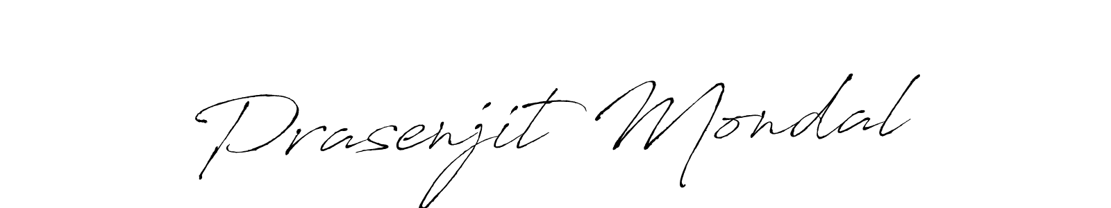 How to make Prasenjit Mondal name signature. Use Antro_Vectra style for creating short signs online. This is the latest handwritten sign. Prasenjit Mondal signature style 6 images and pictures png