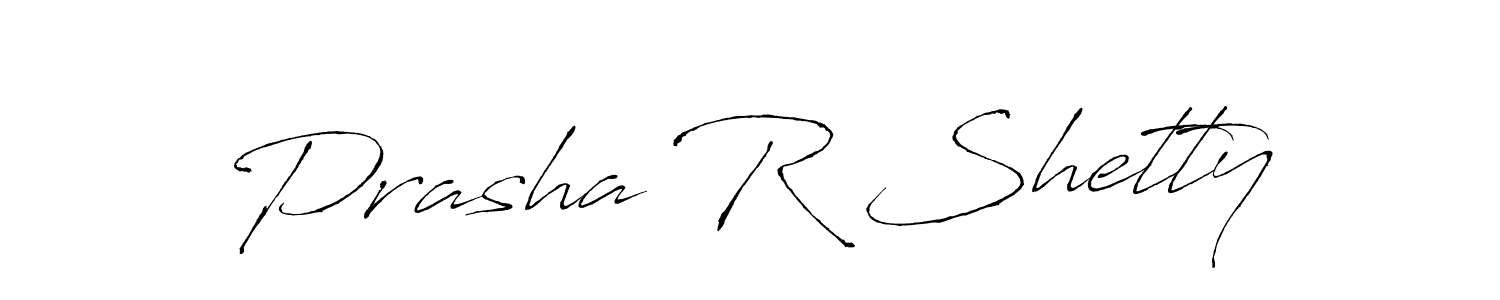 Prasha R Shetty stylish signature style. Best Handwritten Sign (Antro_Vectra) for my name. Handwritten Signature Collection Ideas for my name Prasha R Shetty. Prasha R Shetty signature style 6 images and pictures png