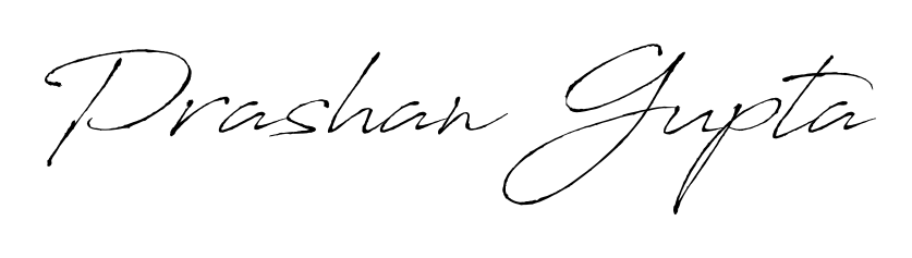 Make your name Prashan Gupta memorable on every contract using Antro_Vectra autograph style. Instant transparent background export available. Prashan Gupta signature style 6 images and pictures png