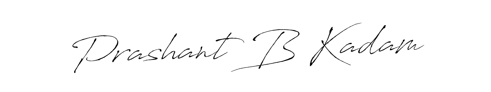 Make a beautiful signature design for name Prashant B Kadam. With this signature (Antro_Vectra) style, you can create a handwritten signature for free. Prashant B Kadam signature style 6 images and pictures png