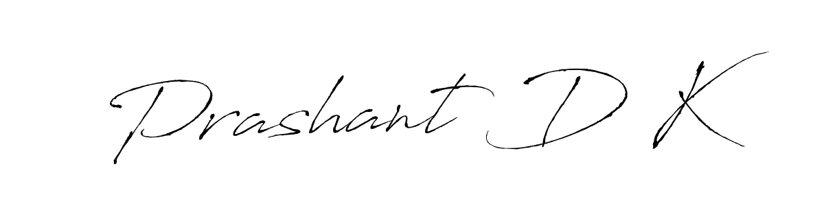 Create a beautiful signature design for name Prashant D K. With this signature (Antro_Vectra) fonts, you can make a handwritten signature for free. Prashant D K signature style 6 images and pictures png
