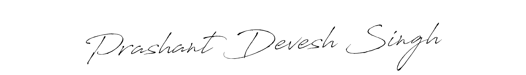 Create a beautiful signature design for name Prashant Devesh Singh. With this signature (Antro_Vectra) fonts, you can make a handwritten signature for free. Prashant Devesh Singh signature style 6 images and pictures png