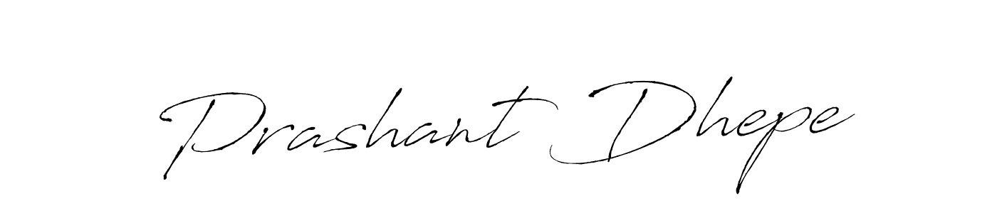 Design your own signature with our free online signature maker. With this signature software, you can create a handwritten (Antro_Vectra) signature for name Prashant Dhepe. Prashant Dhepe signature style 6 images and pictures png