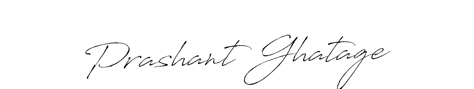 Design your own signature with our free online signature maker. With this signature software, you can create a handwritten (Antro_Vectra) signature for name Prashant Ghatage. Prashant Ghatage signature style 6 images and pictures png
