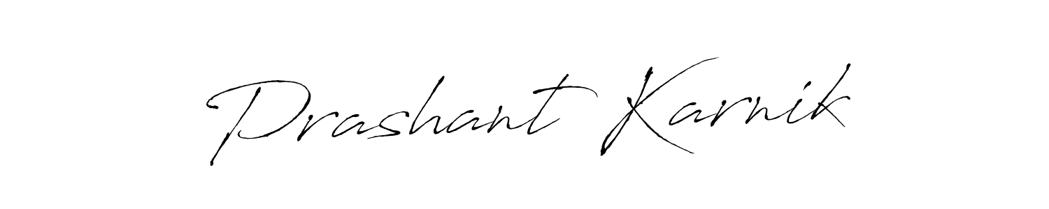 You should practise on your own different ways (Antro_Vectra) to write your name (Prashant Karnik) in signature. don't let someone else do it for you. Prashant Karnik signature style 6 images and pictures png