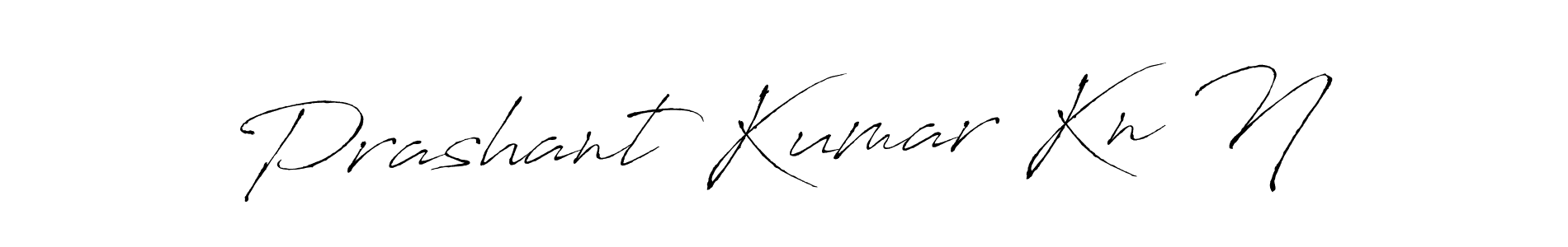 How to make Prashant Kumar Kn N name signature. Use Antro_Vectra style for creating short signs online. This is the latest handwritten sign. Prashant Kumar Kn N signature style 6 images and pictures png