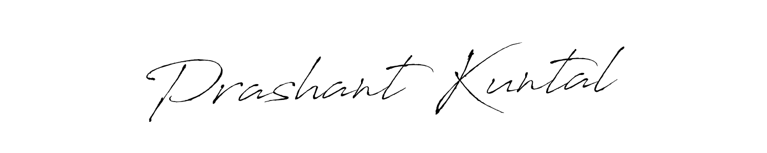 How to make Prashant Kuntal signature? Antro_Vectra is a professional autograph style. Create handwritten signature for Prashant Kuntal name. Prashant Kuntal signature style 6 images and pictures png