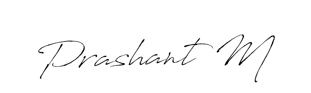 Prashant M stylish signature style. Best Handwritten Sign (Antro_Vectra) for my name. Handwritten Signature Collection Ideas for my name Prashant M. Prashant M signature style 6 images and pictures png