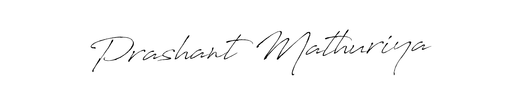 Design your own signature with our free online signature maker. With this signature software, you can create a handwritten (Antro_Vectra) signature for name Prashant Mathuriya. Prashant Mathuriya signature style 6 images and pictures png