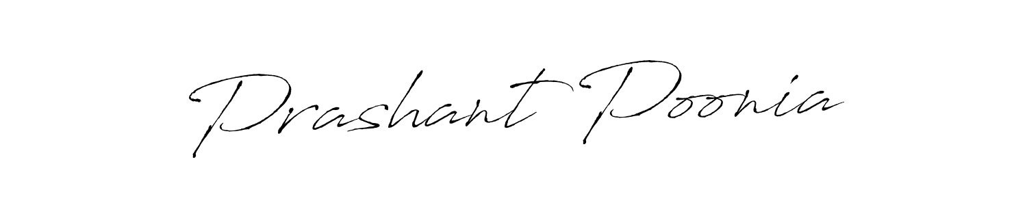 Make a beautiful signature design for name Prashant Poonia. With this signature (Antro_Vectra) style, you can create a handwritten signature for free. Prashant Poonia signature style 6 images and pictures png