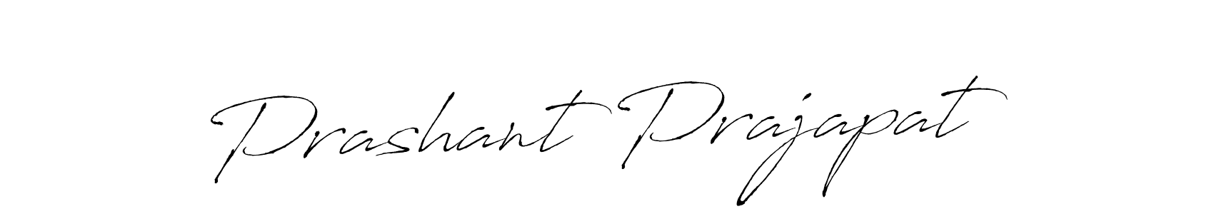 Create a beautiful signature design for name Prashant Prajapat. With this signature (Antro_Vectra) fonts, you can make a handwritten signature for free. Prashant Prajapat signature style 6 images and pictures png