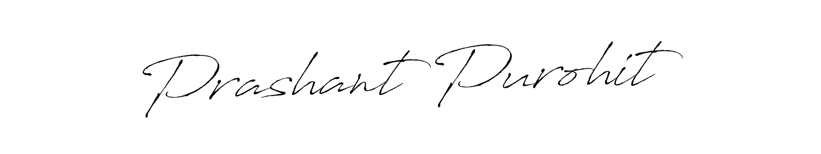 How to make Prashant Purohit name signature. Use Antro_Vectra style for creating short signs online. This is the latest handwritten sign. Prashant Purohit signature style 6 images and pictures png