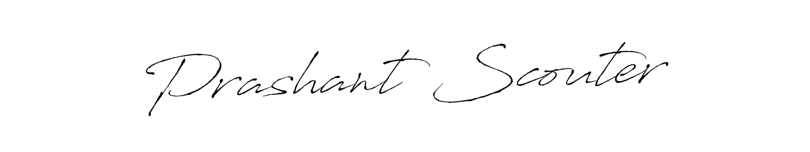 It looks lik you need a new signature style for name Prashant Scouter. Design unique handwritten (Antro_Vectra) signature with our free signature maker in just a few clicks. Prashant Scouter signature style 6 images and pictures png