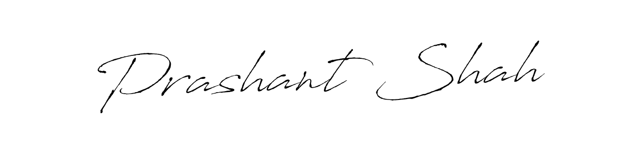 How to make Prashant Shah name signature. Use Antro_Vectra style for creating short signs online. This is the latest handwritten sign. Prashant Shah signature style 6 images and pictures png