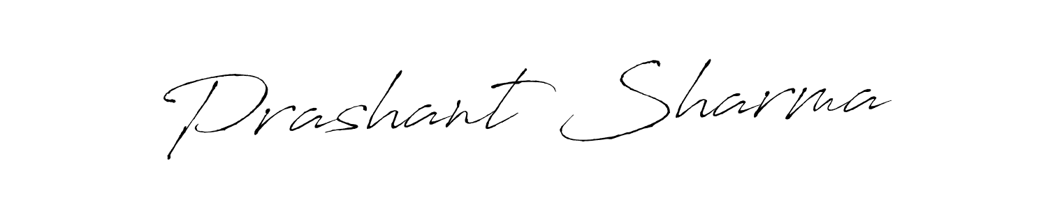 Make a beautiful signature design for name Prashant Sharma. With this signature (Antro_Vectra) style, you can create a handwritten signature for free. Prashant Sharma signature style 6 images and pictures png