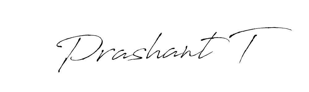 How to make Prashant T name signature. Use Antro_Vectra style for creating short signs online. This is the latest handwritten sign. Prashant T signature style 6 images and pictures png