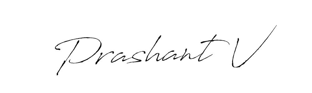Design your own signature with our free online signature maker. With this signature software, you can create a handwritten (Antro_Vectra) signature for name Prashant V. Prashant V signature style 6 images and pictures png