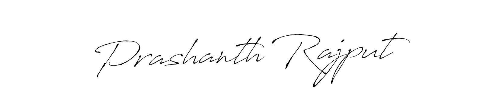 How to make Prashanth Rajput name signature. Use Antro_Vectra style for creating short signs online. This is the latest handwritten sign. Prashanth Rajput signature style 6 images and pictures png