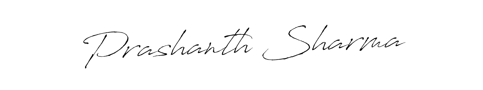 How to make Prashanth Sharma name signature. Use Antro_Vectra style for creating short signs online. This is the latest handwritten sign. Prashanth Sharma signature style 6 images and pictures png