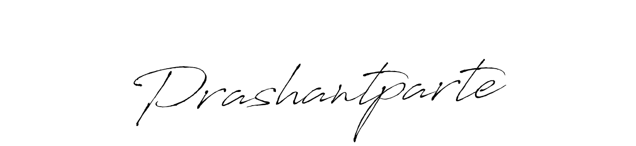 Prashantparte stylish signature style. Best Handwritten Sign (Antro_Vectra) for my name. Handwritten Signature Collection Ideas for my name Prashantparte. Prashantparte signature style 6 images and pictures png