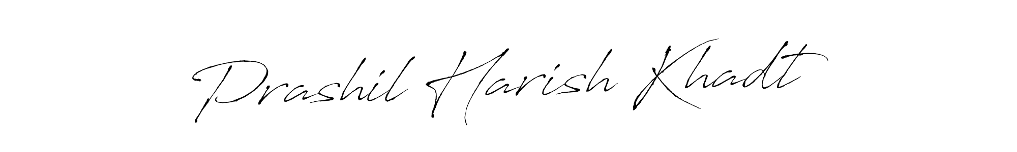 Create a beautiful signature design for name Prashil Harish Khadt. With this signature (Antro_Vectra) fonts, you can make a handwritten signature for free. Prashil Harish Khadt signature style 6 images and pictures png