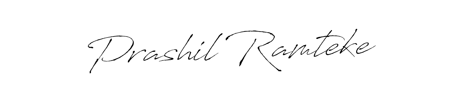 How to make Prashil Ramteke signature? Antro_Vectra is a professional autograph style. Create handwritten signature for Prashil Ramteke name. Prashil Ramteke signature style 6 images and pictures png