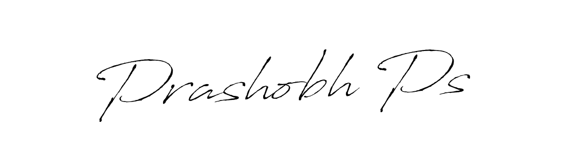 Make a short Prashobh Ps signature style. Manage your documents anywhere anytime using Antro_Vectra. Create and add eSignatures, submit forms, share and send files easily. Prashobh Ps signature style 6 images and pictures png