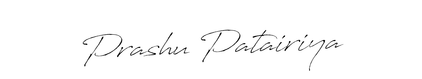 The best way (Antro_Vectra) to make a short signature is to pick only two or three words in your name. The name Prashu Patairiya include a total of six letters. For converting this name. Prashu Patairiya signature style 6 images and pictures png