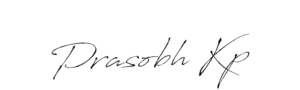 Also we have Prasobh Kp name is the best signature style. Create professional handwritten signature collection using Antro_Vectra autograph style. Prasobh Kp signature style 6 images and pictures png