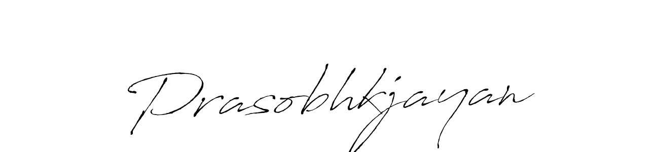 Create a beautiful signature design for name Prasobhkjayan. With this signature (Antro_Vectra) fonts, you can make a handwritten signature for free. Prasobhkjayan signature style 6 images and pictures png