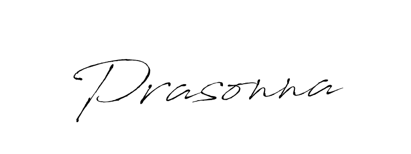 Use a signature maker to create a handwritten signature online. With this signature software, you can design (Antro_Vectra) your own signature for name Prasonna. Prasonna signature style 6 images and pictures png